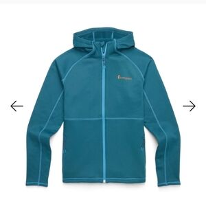 Cotopaxi Tempa Fleece Lined Full Zip Blue Hoodie